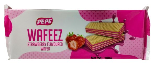 PEPE WAFEEZ STRAWBERRY FLAVOURED WAFER 100g